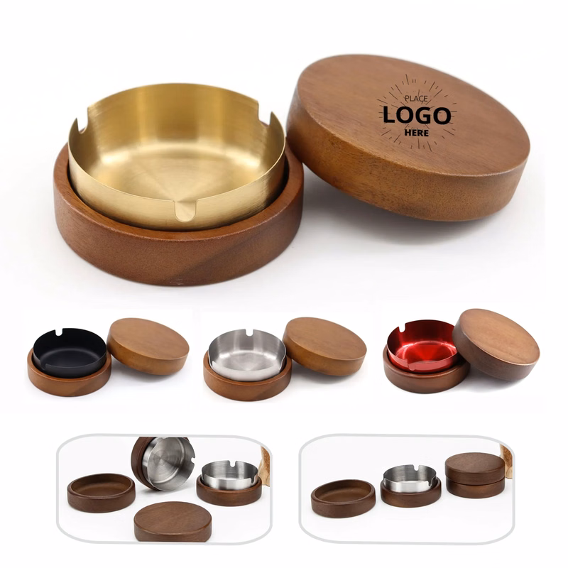 Round Stainless Steel Cigarette Ashtray