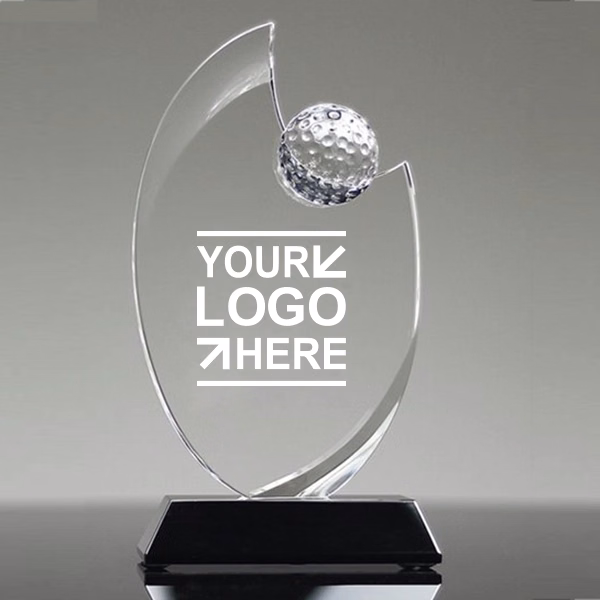 Century Golf Crystal Awards trophy