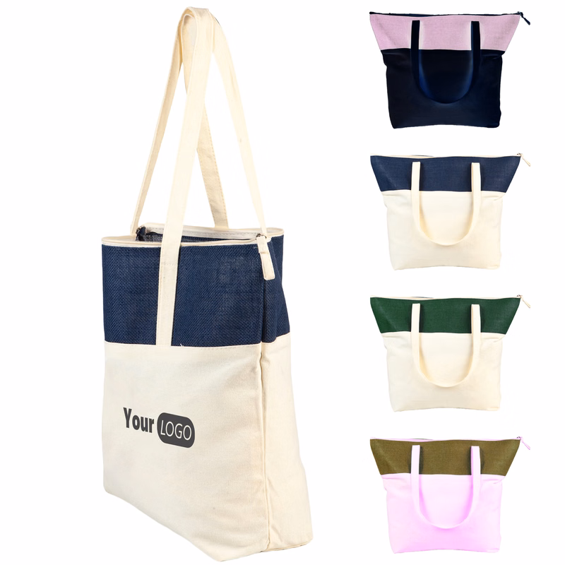 Canvas Splicing Student Customized Handbags
