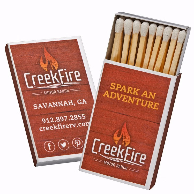 Low Quantity / Fast Turn, Tiffany Matchbox 23-24 Matchsticks (2-inch)