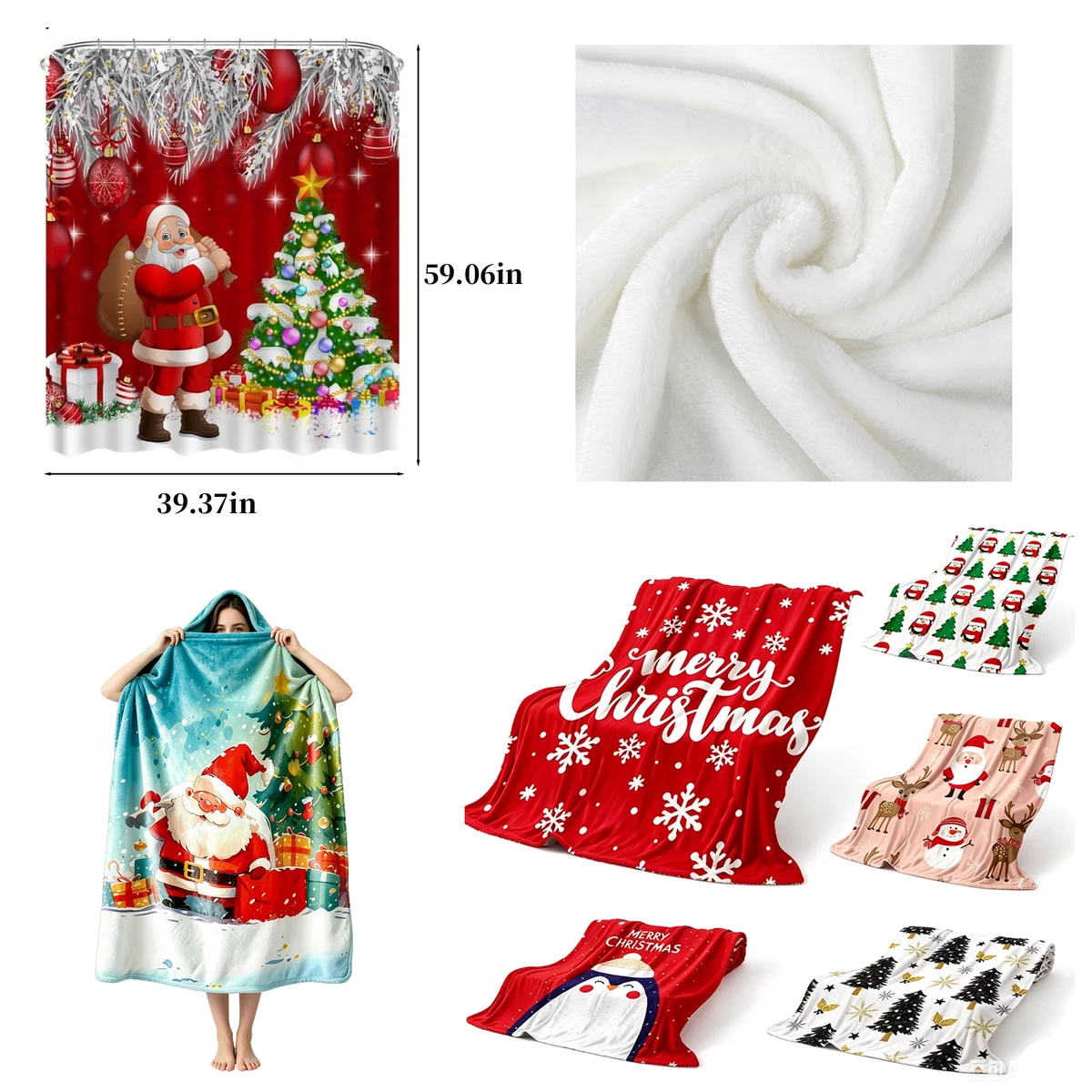 Thick Custom Warm Holiday Blanket 1