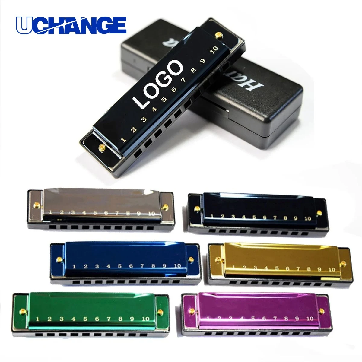 10-Hole Beginner Harmonica Musical Instrument for Learning & Practice 1