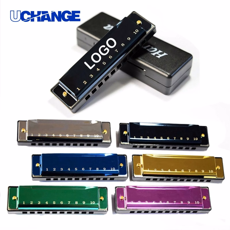 10-Hole Beginner Harmonica Musical Instrument for Learning & Practice