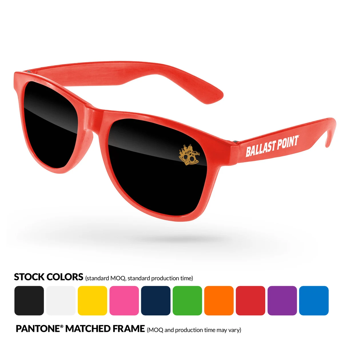 Value Retro Sunglasses with 1 Color Imprint on Lens & Arm 1