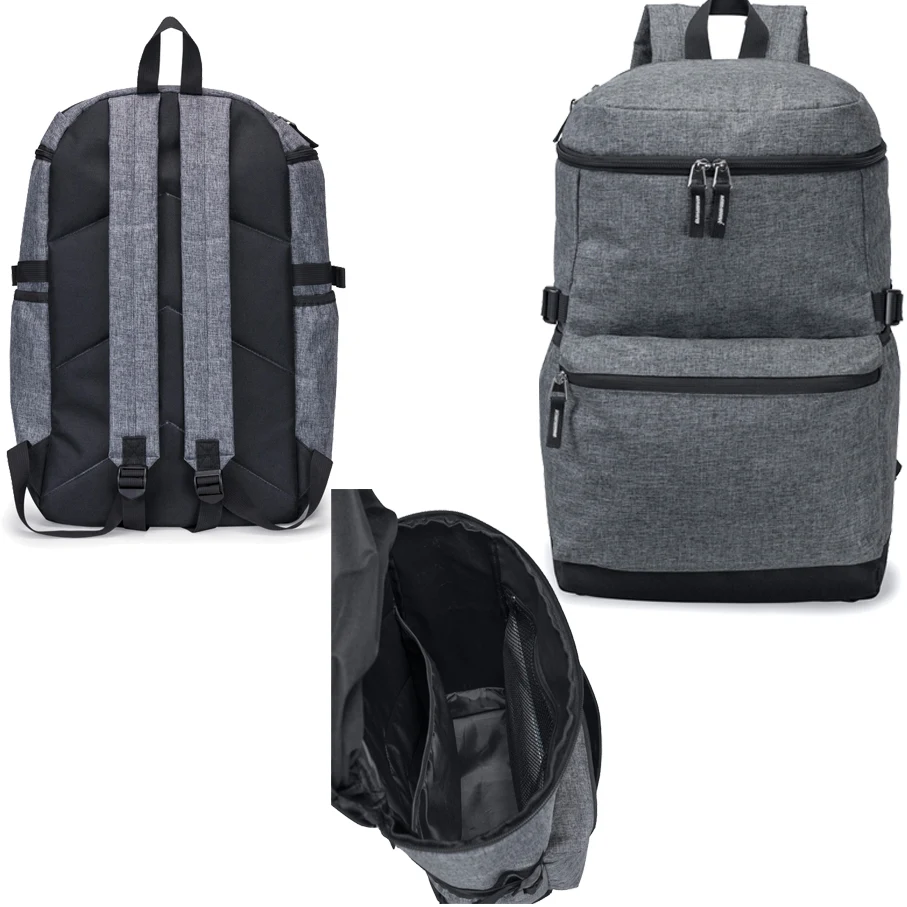 Heathered Computer Laptop Backpack with Padded Back Panel 1