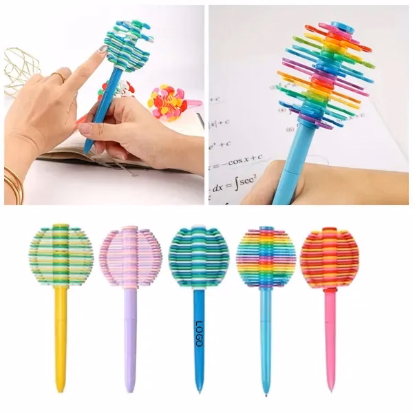 Rotating Fidget Ballpoint Pens with Stress Relief Students