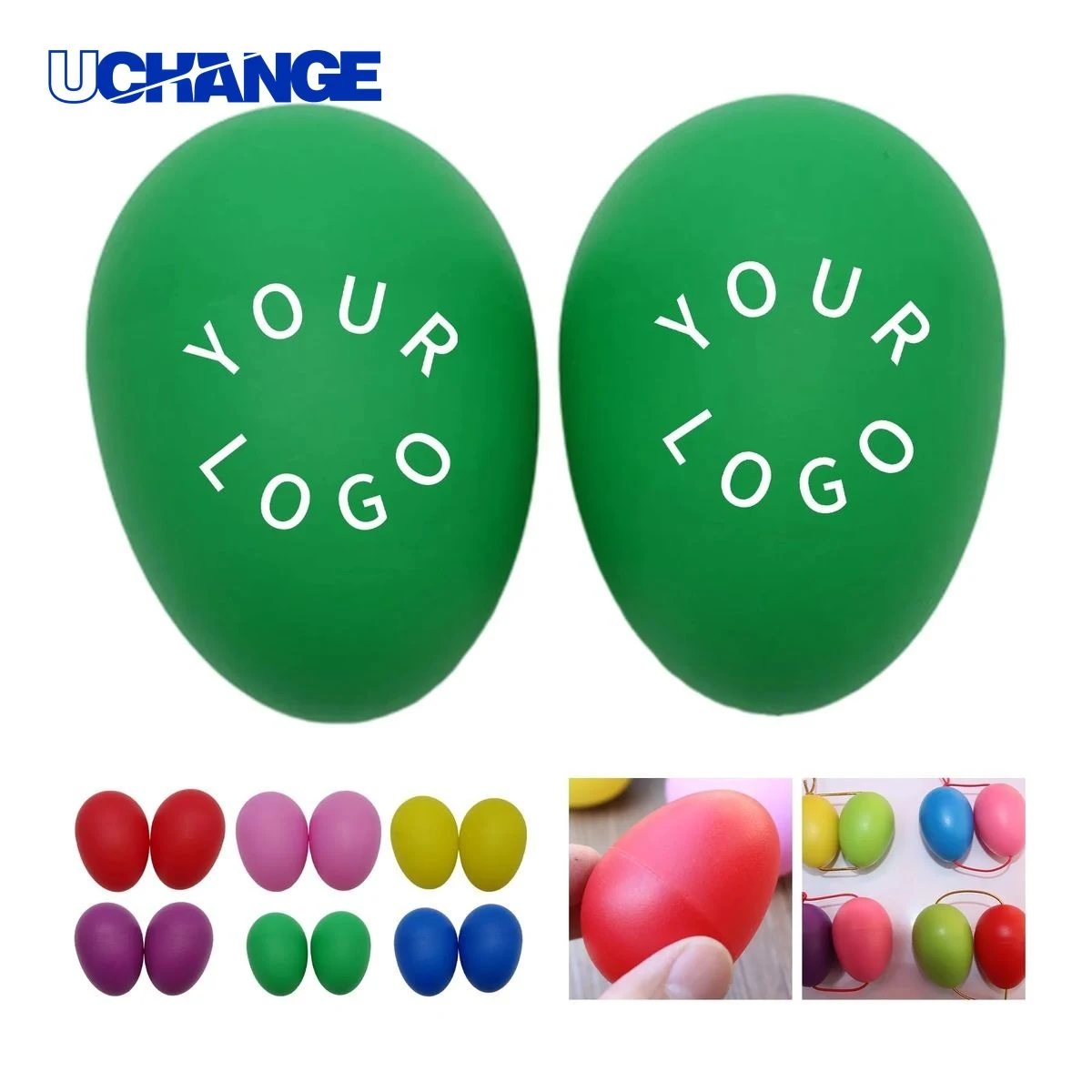 Custom Logo Plastic Egg Shaker Instrument 1