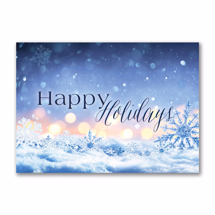 Winter Crystals Holiday Card
