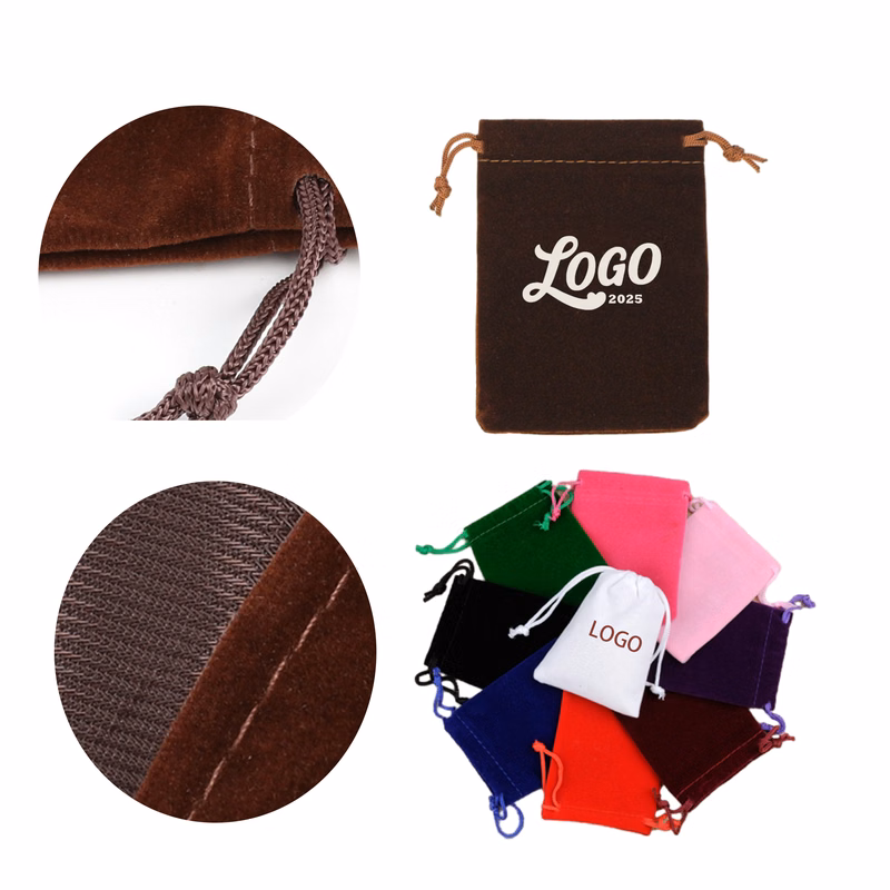 Customized Soft Single-Sided Flocking Gift Bag
