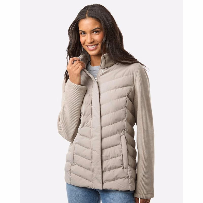 Women's Mixed Media Chevron Jacket - W26719