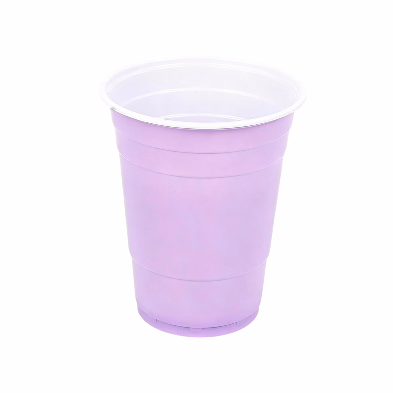 Sixteen Ounce Reusable Party Cup With Rolled Edge