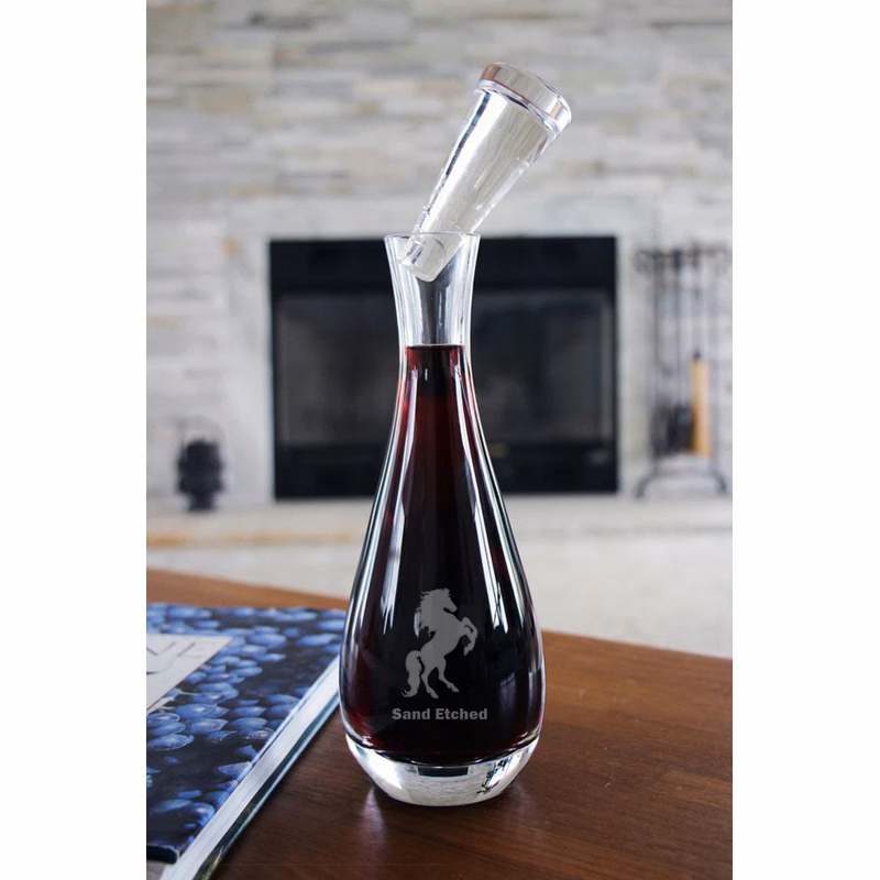 Tear Drop Wine Saver Lead-Free Crystal Decanter