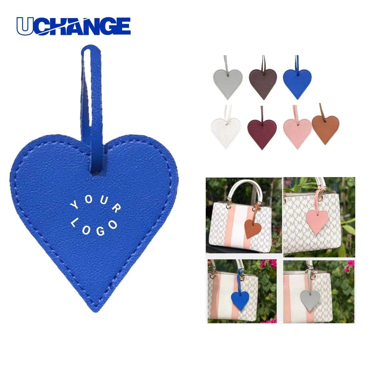 PU Leather Heart Keychain Accessory Durable and Stylish 1