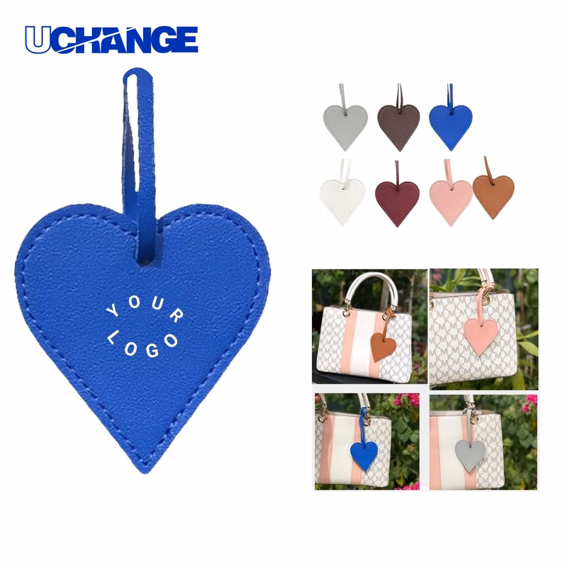 PU Leather Heart Keychain Accessory Durable and Stylish