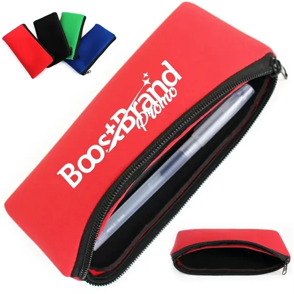 Custom Neoprene Zippered Utility Pouch — Tech Cables & Daily Essentials 1