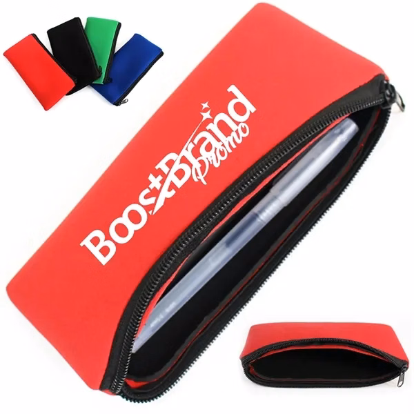 Custom Neoprene Zippered Utility Pouch — Tech Cables & Daily Essentials