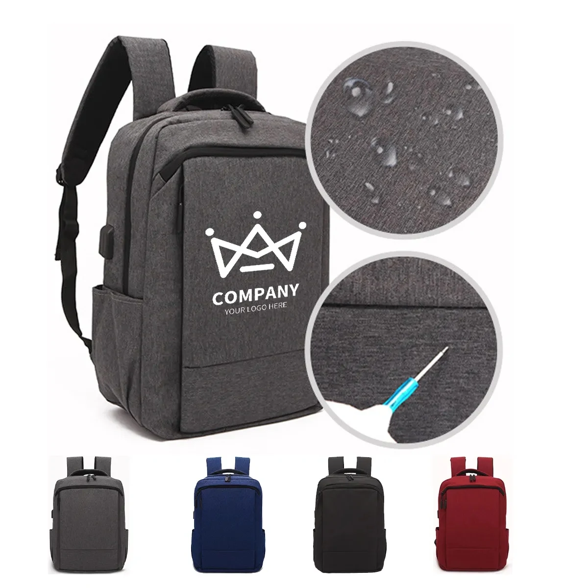Laptop Compartment Backpack with USB Charging for Men 1