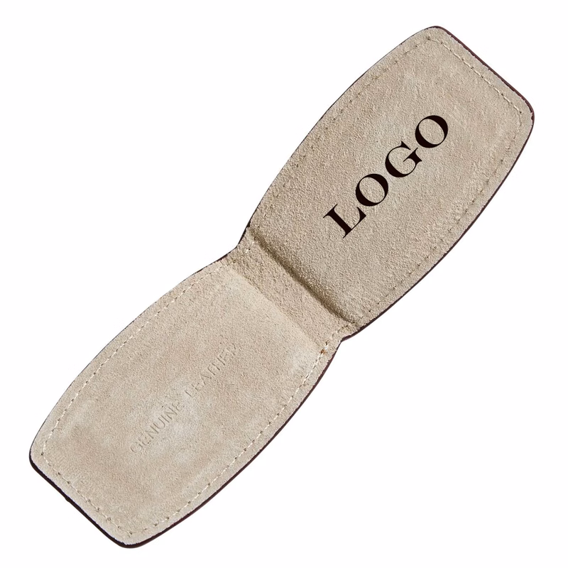 Genuine Leather Magnetic Money Clip.