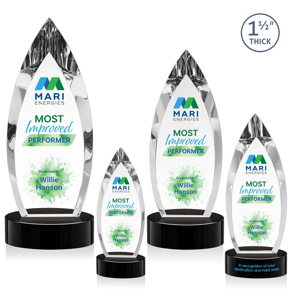 Fortier VividPrint™ Award on Base - Black 1