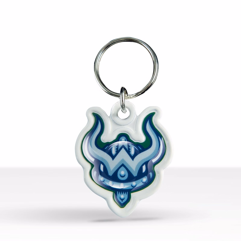 Custom Shape Colorized Key Chain