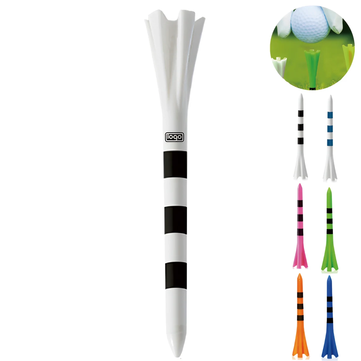 Wear-Resistant Plastic Golf Tees 1