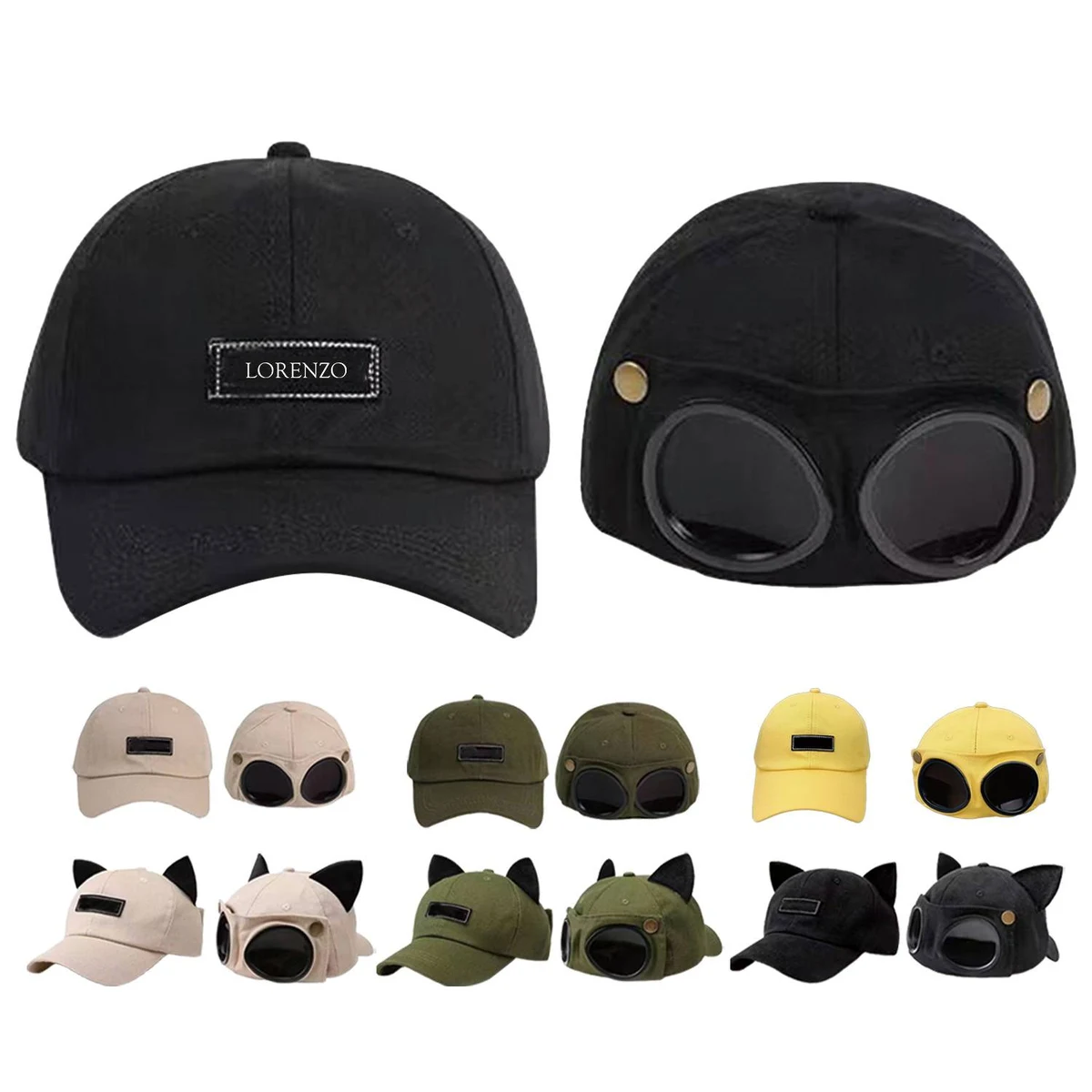 Glasses Peaked Cap Baseball 1