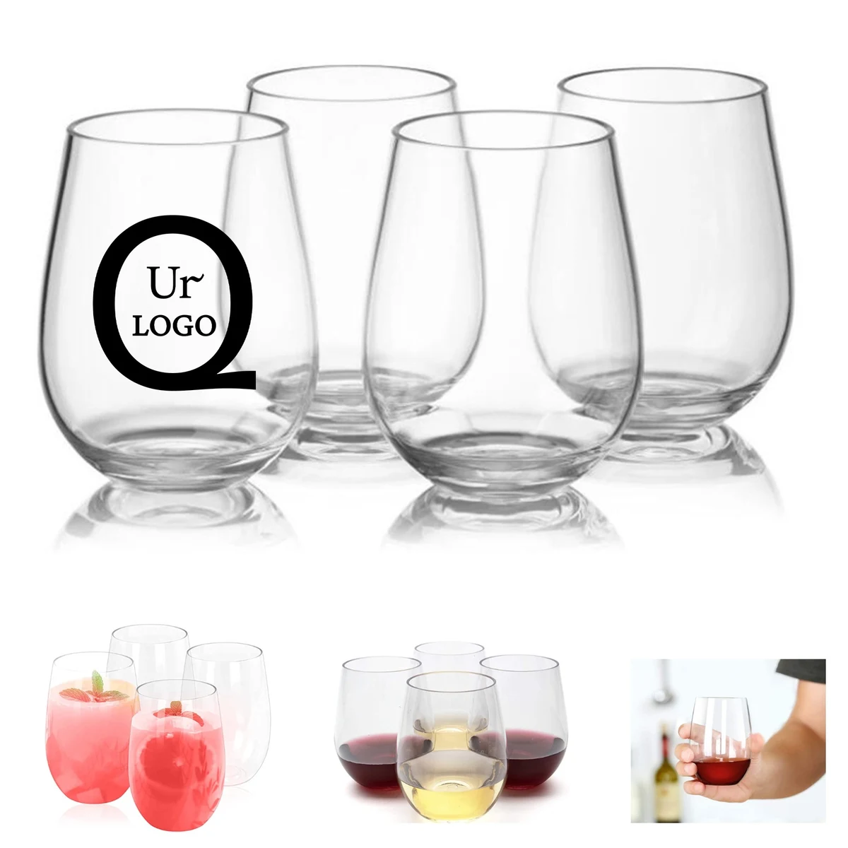 12 Oz Elegant Glasses For Wine 1