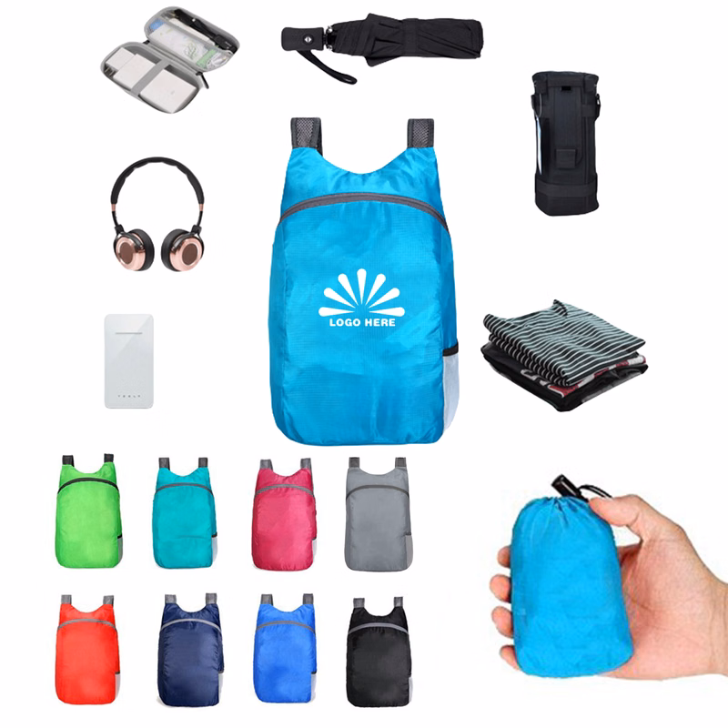 MOQ10 Foldable Travel Packable Backpack