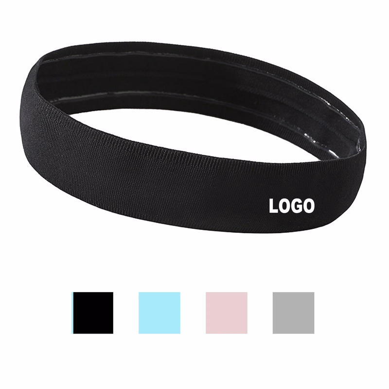 Custom Logo Stretchy Sweat Headband Outdoor