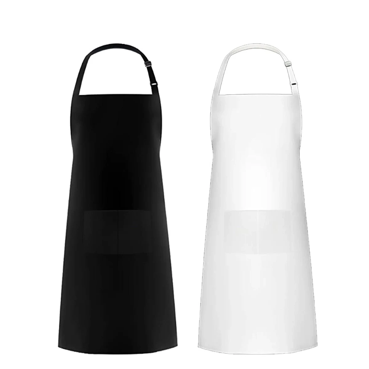 Adjustable Bib Apron Waterdrop Resistant With 2 Pockets 1