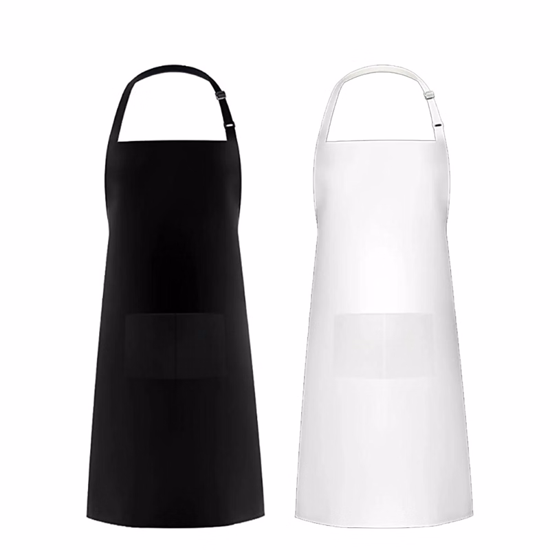 Adjustable Bib Apron Waterdrop Resistant With 2 Pockets