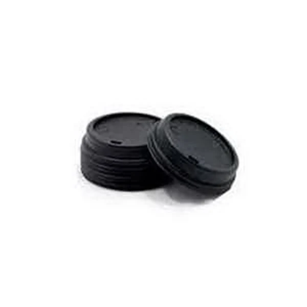 16oz Black Dome Lids 1