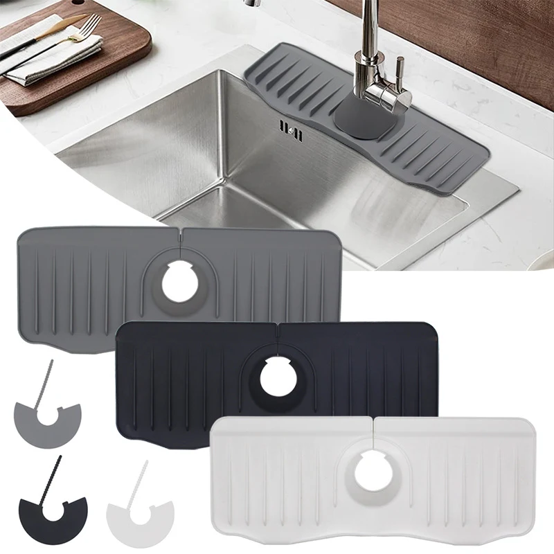 Kitchen Sink Splash Guard and Mat 1