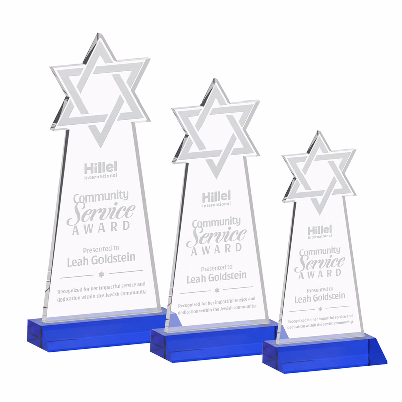 Star of David Award - Blue