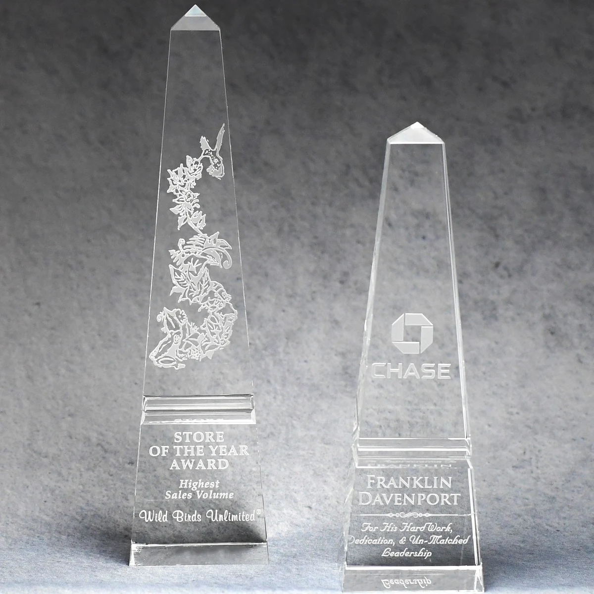 Optic Crystal Groove Obelisk 1