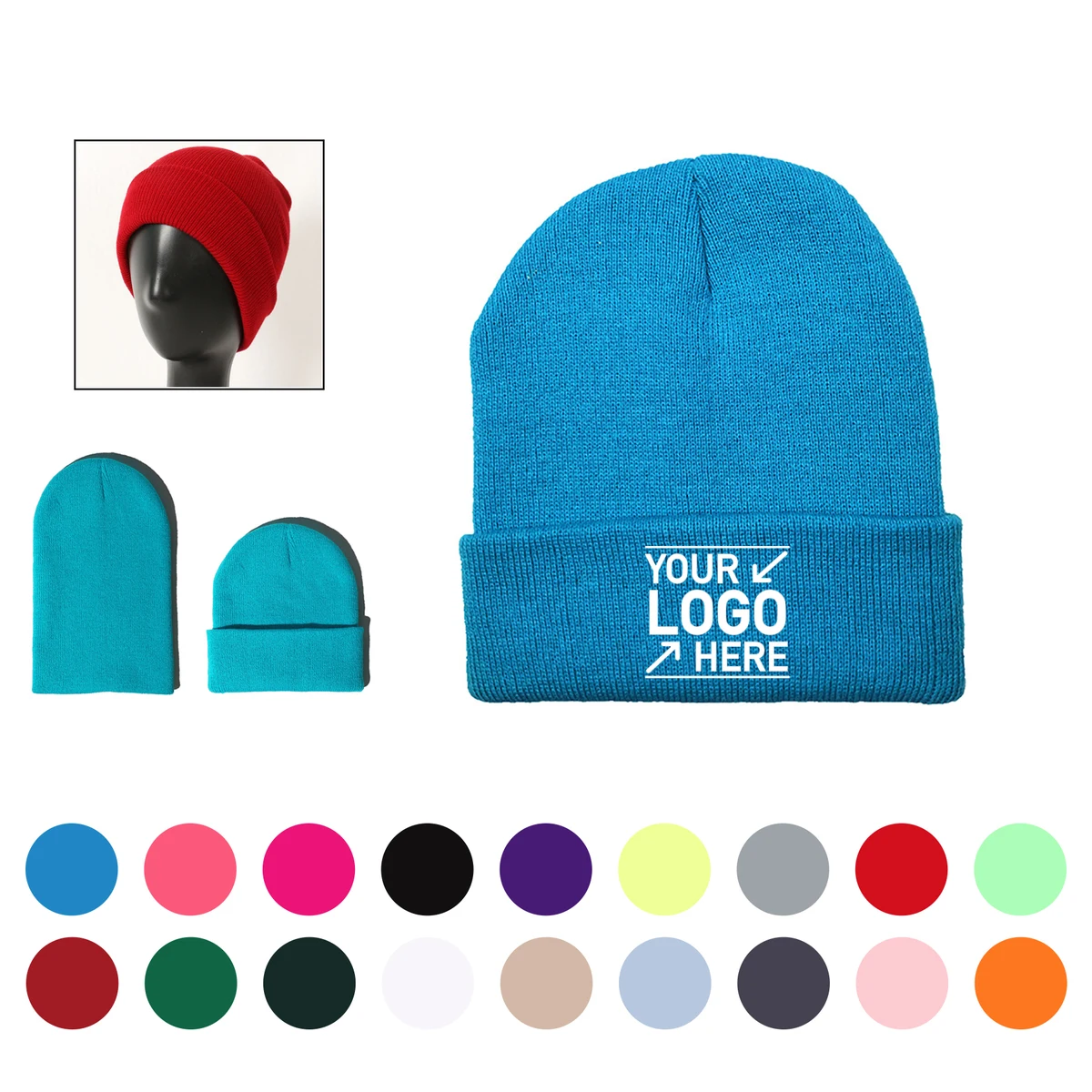 Winter Unisex Knitted Beanie 1