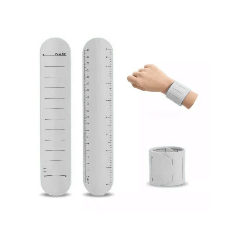 Silicone Memo Pad Slap Bracelet with Ruler 1