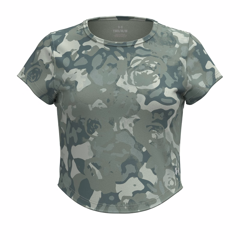 UA Motion Fitted Printed Girls' Short Sleeve