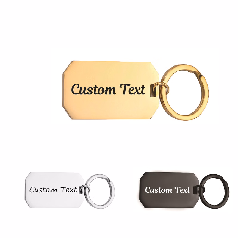 Metal Golden Keychain