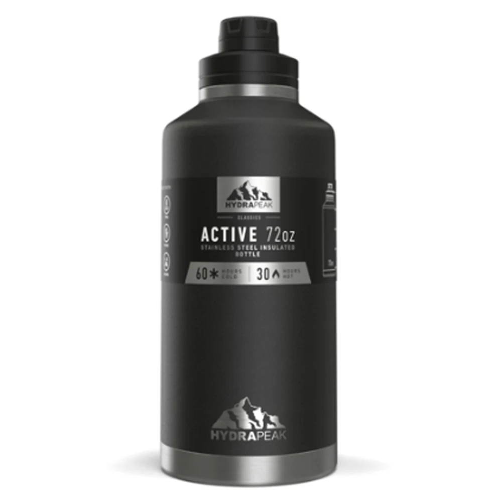 72 oz Hydrapeak® Stainless Steel Insulated Active Water Bottle w/ Chug Lid, custom water bottle with logo imprint 1