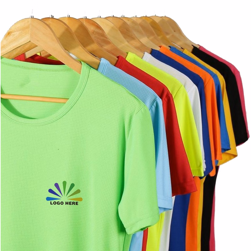 Unisex Quick Dry Athletic Running Short Sleeve Tee Shirts