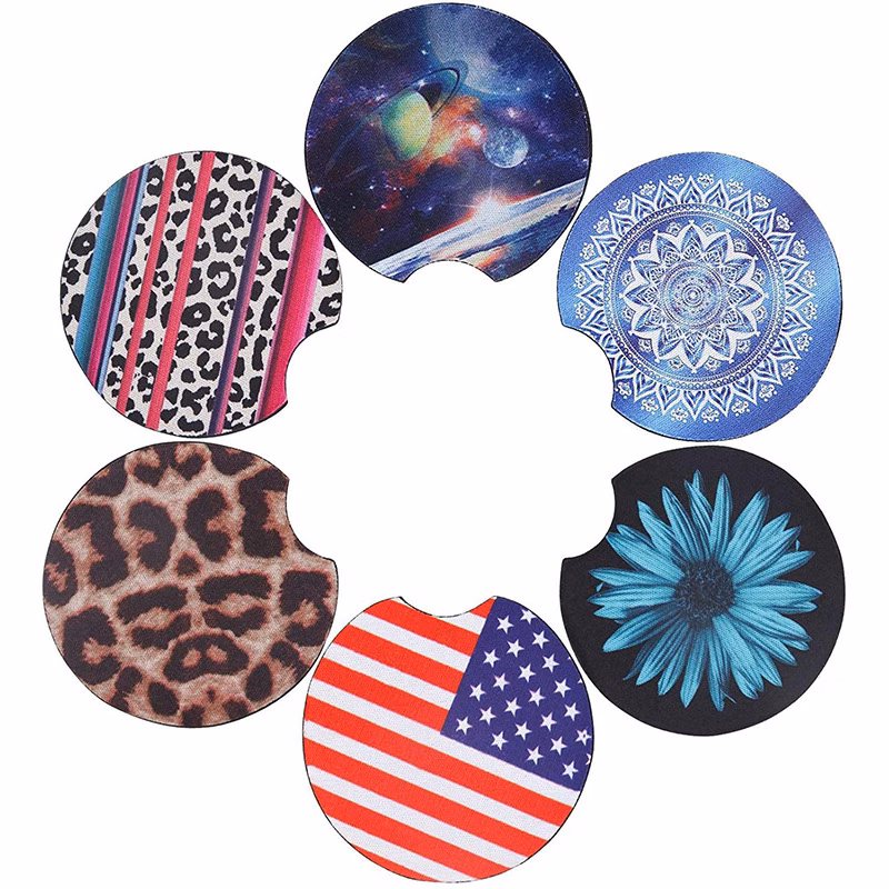 Neoprene Non-slip Car Coasters