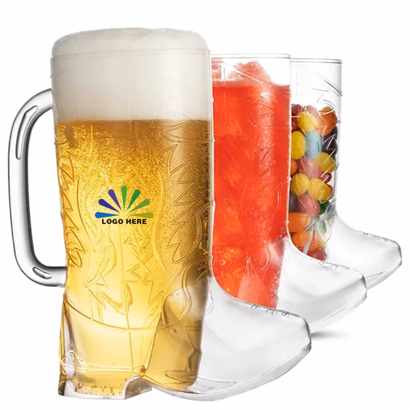 17OZ Custom Plastic Cowboy Boot Cup