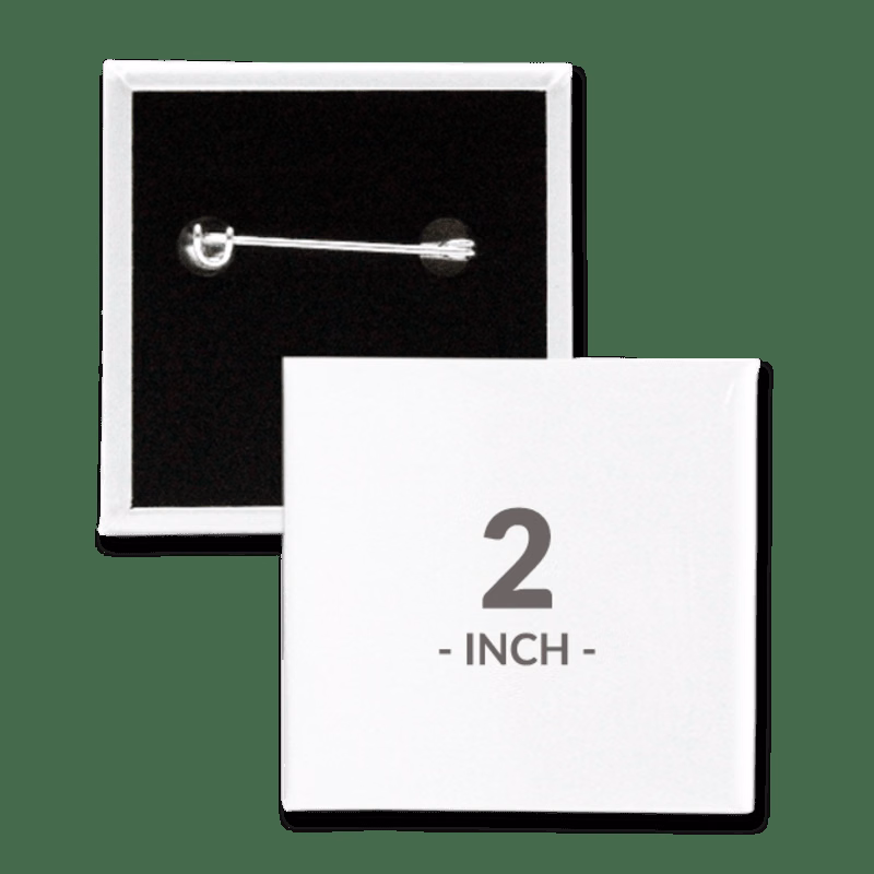 2 X 2 Inch Square Custom Buttons
