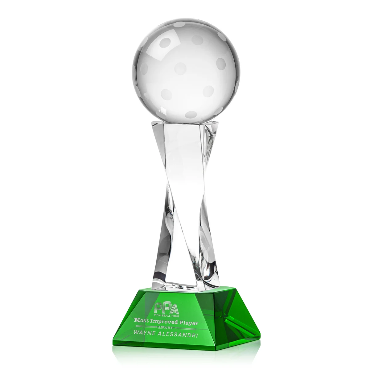 Pickleball Award on Langport Base - Green 1