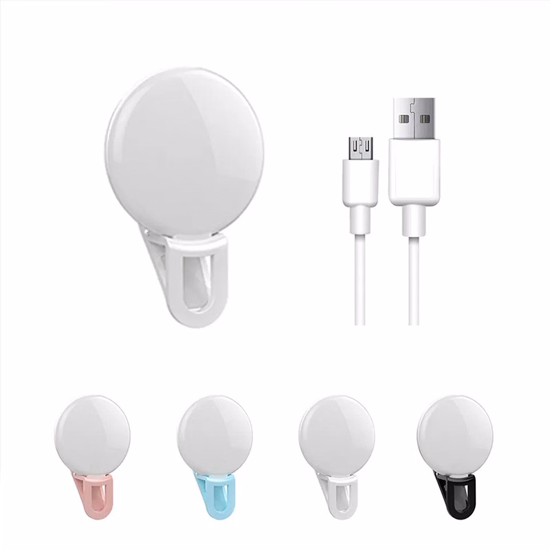 Portable Selfie Ring Led Phone Light With Clip
