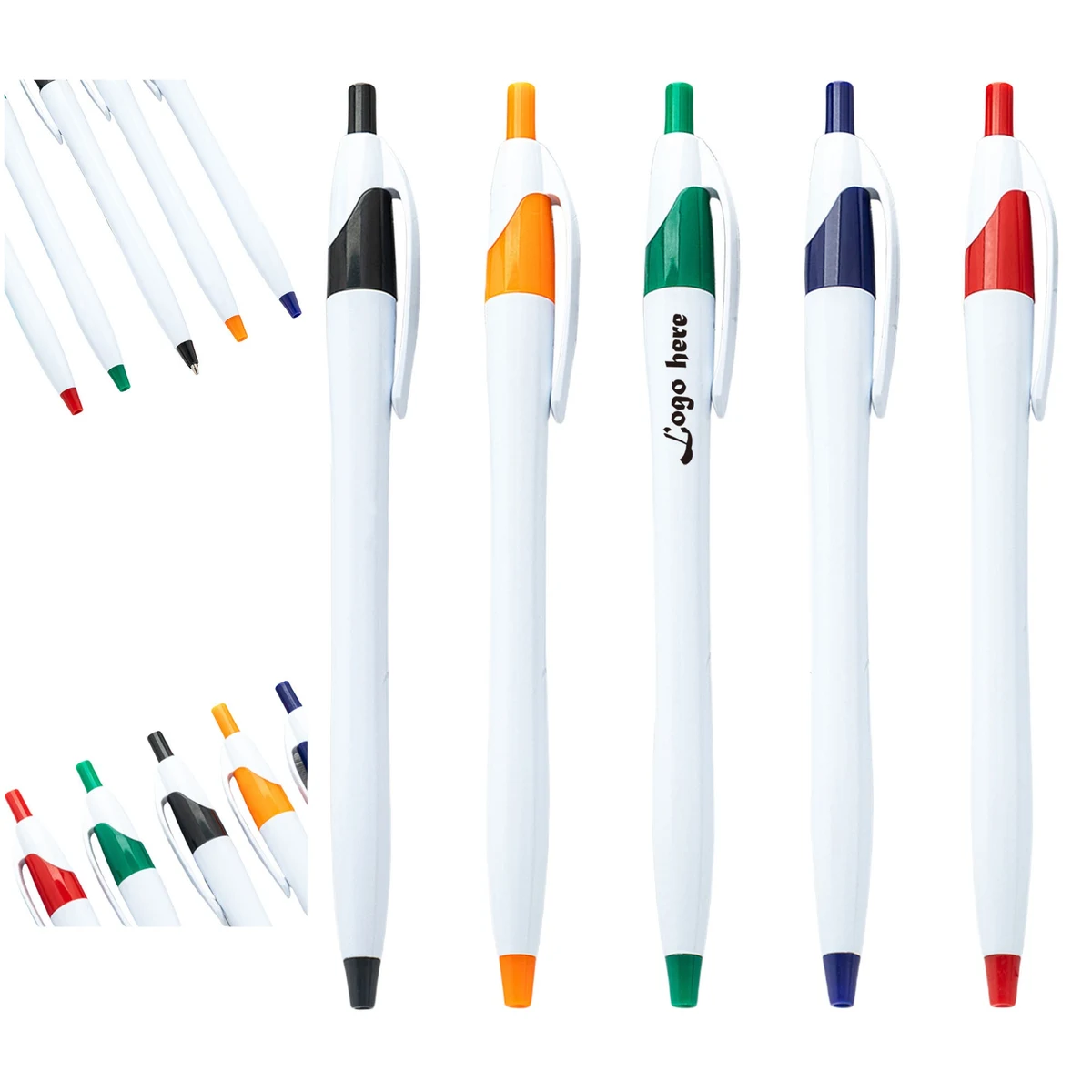 Plastic Press-Type Ballpoint Pens 1
