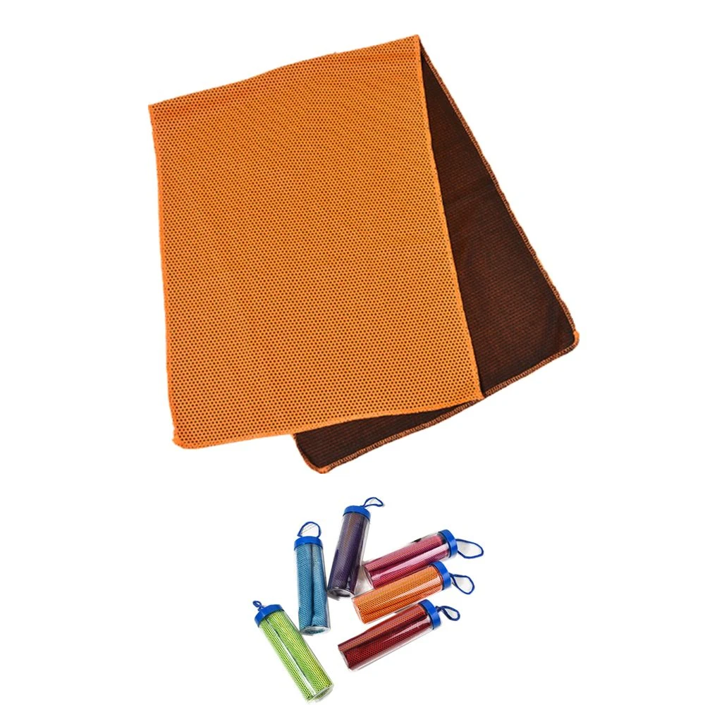 Cooling Towels In Bottle Containers With Clips 1