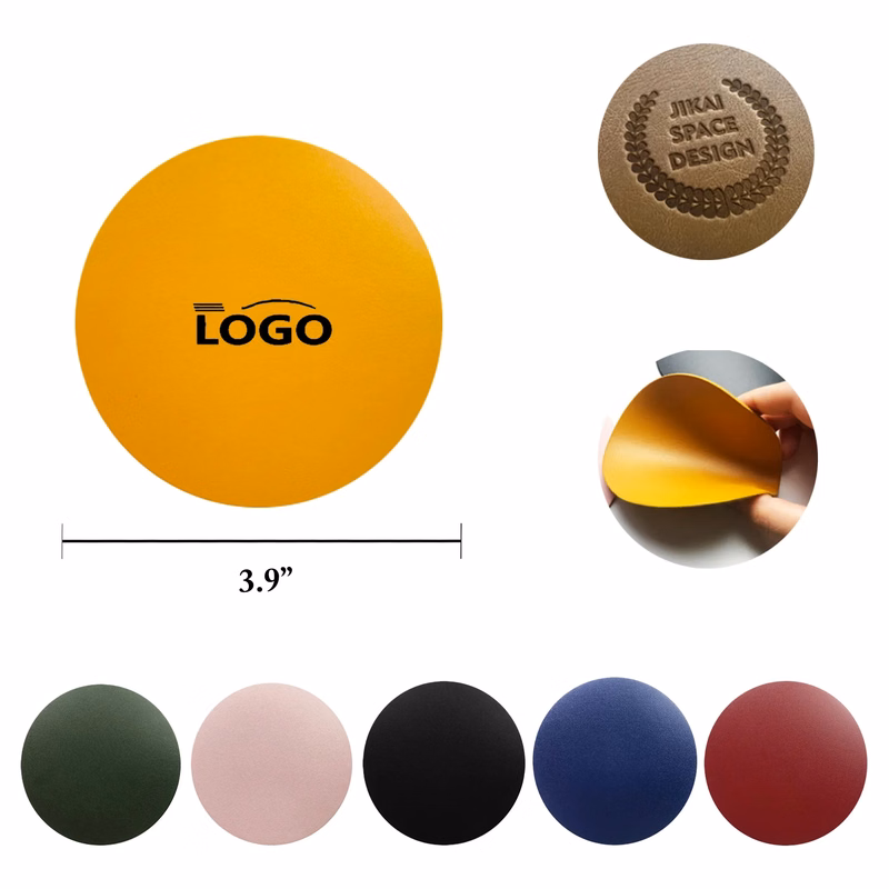 MOQ50 Plastic Round Cup Coaster Non Slip Waterproof