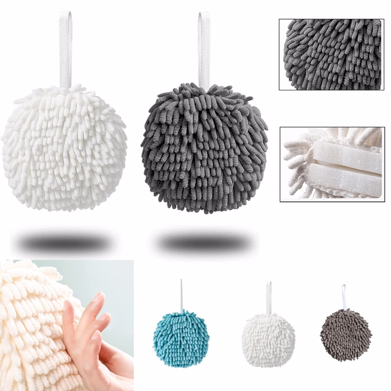 Bath Hand Drying Puff Towel Balls